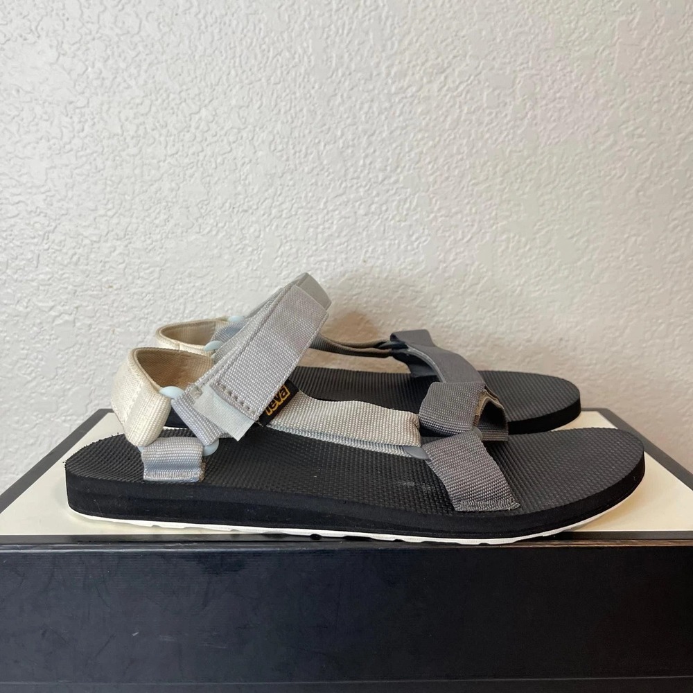 Teva Original Universal 1004006 Gray White Outdoor Sandals Strappy Men's 10 US